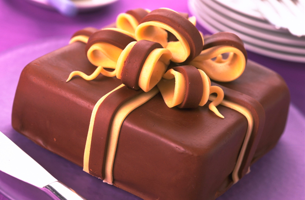 Chocolate and almond parcel cake Chocolate and almond parcel cake