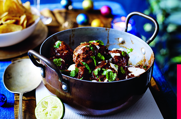 Mexican meatball bake