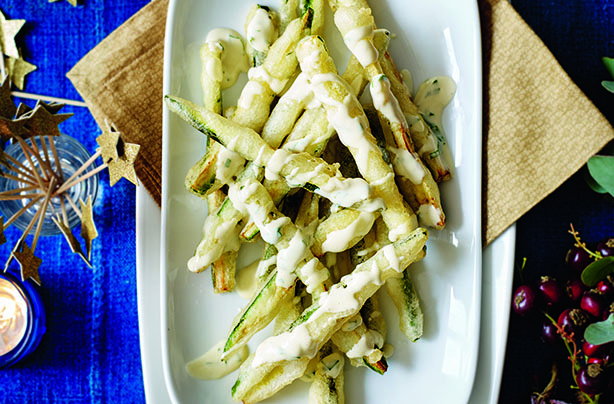 Courgette fritti with lemon mayo