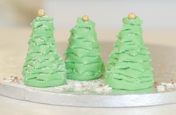 Speedy fondant Christmas trees Speedy fondant Christmas trees