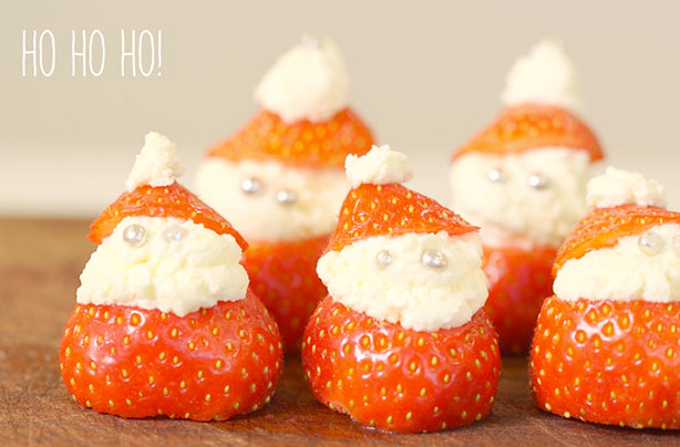 Strawberry Santas Strawberry Santas