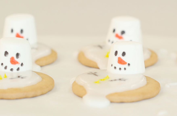 Melted snowman biscuits Melted snowman biscuits