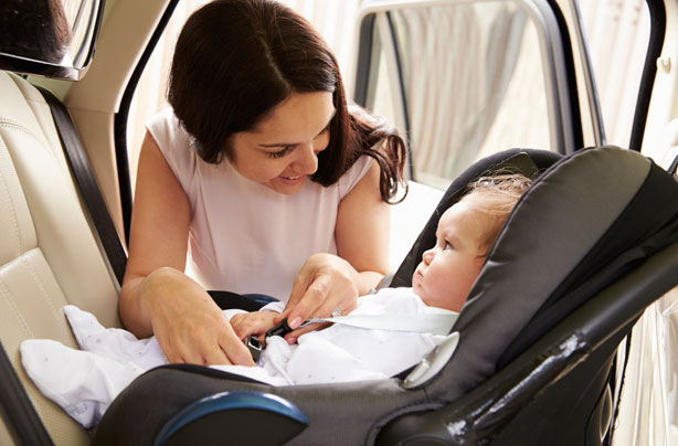 Car seat safety, rear facing car seat