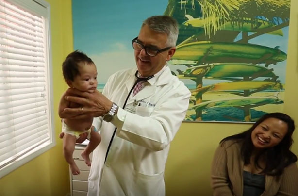 'The Hold' baby calming trick