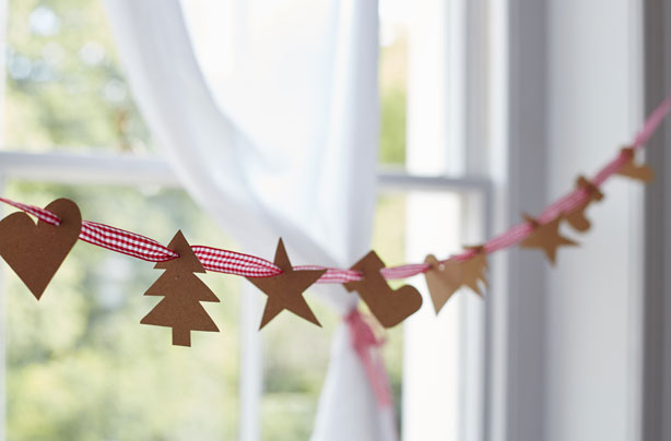 Christmas paper bunting