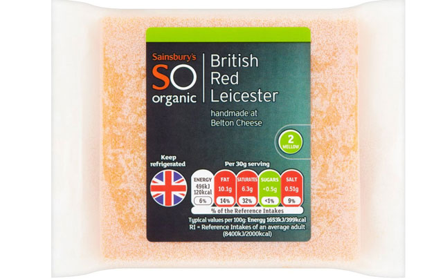 Sainsbury's Organic Red Leicester Sainsbury's Organic Red Leicester