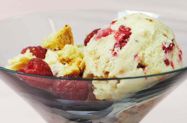Gizzi Erskine's vanilla and raspberry ice cream Gizzi Erskine's vanilla and raspberry ice cream