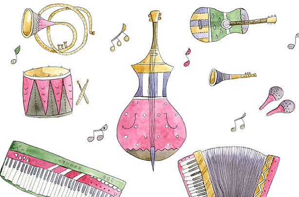 instruments, music