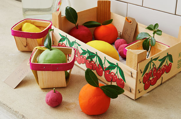 playdough fruit kids' craft