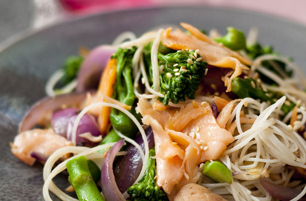Superfood salmon stir-fry Superfood salmon stir-fry