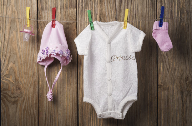 Baby clothes folding hack