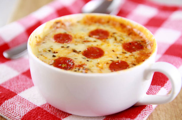 Pizza mug recipe