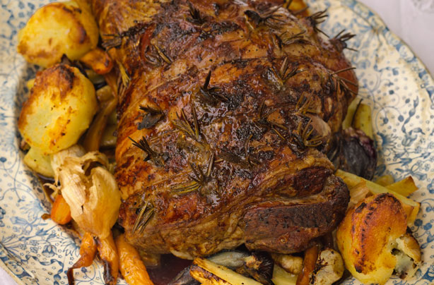 Lisa Faulkner's roasted leg of spring lamb