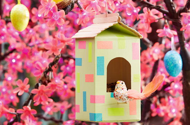 Easter craft bird house