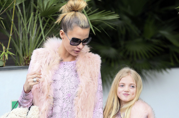 Katie Price and daughter Princess, February 2016
