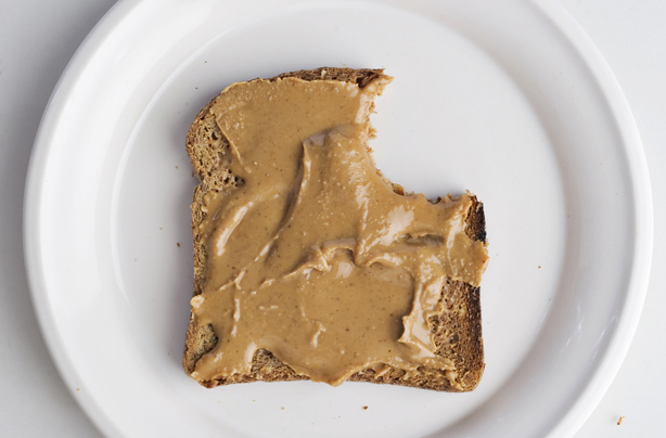 Peanut butter on toast