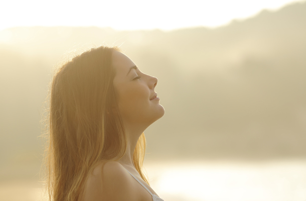 Vitamin D foods, woman in sunshine Vitamin D foods, woman in sunshine