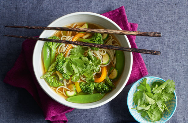 Green miso noodle bowl Green miso noodle bowl