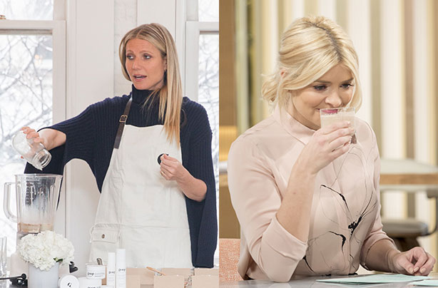 Holly Willoughby, Gwyneth Paltrow, Moon Dust Smoothie