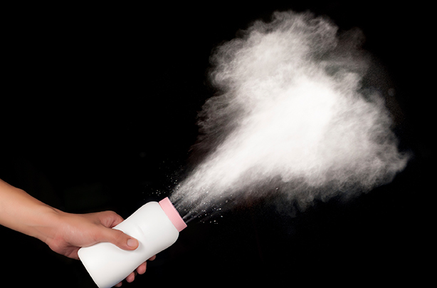 Homemade natural baby products, talcum powder