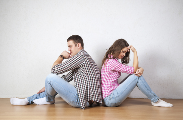 Couple arguing, fighting, divorce, I want a baby