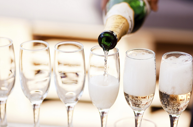 Prosecco, champagne
