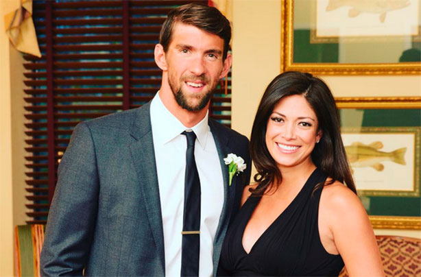 Michael Phelps and Nicole Johnson
