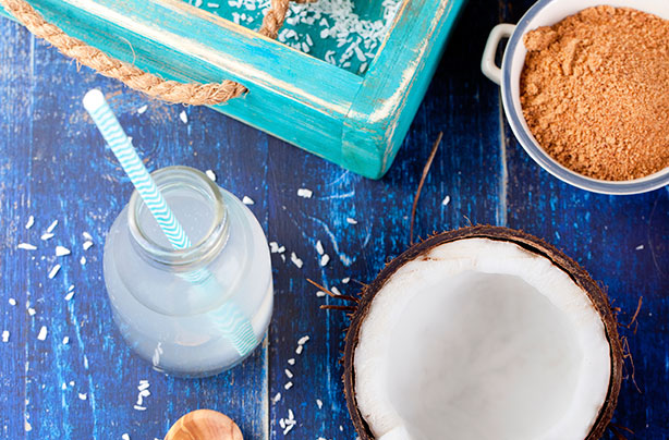 Coconut water, coconut sugar Coconut water, coconut sugar