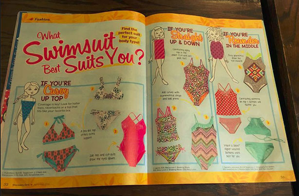 Discovery Girls swimsuit guide