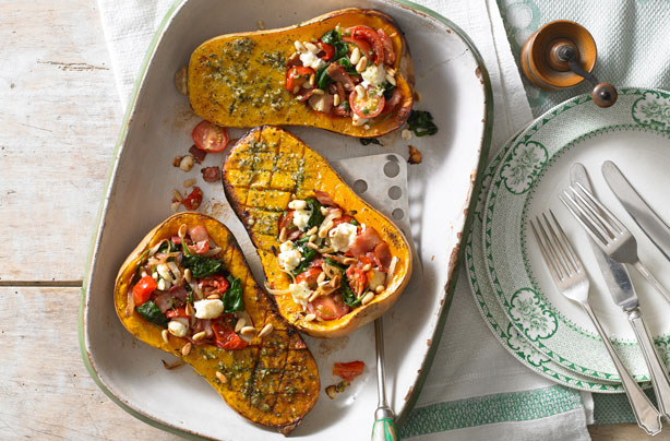 Pesto-roasted butternut squash Pesto-roasted butternut squash