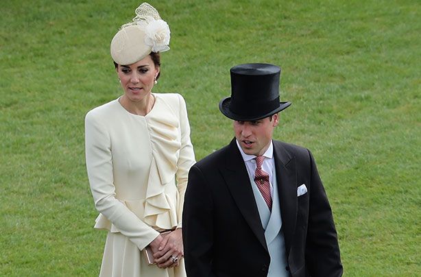 Kate and Prince WIlliam, Duchess of Cambridge, Buckingham Palace garden party, May 2016