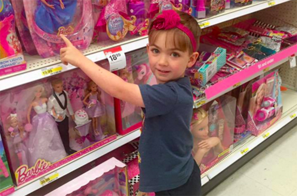 Little boy in target