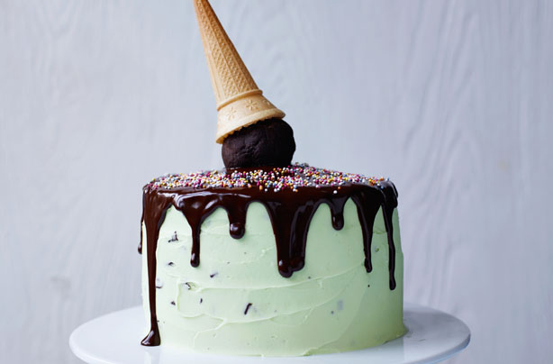 Martha Collison's mint chocolate ice-cream cake