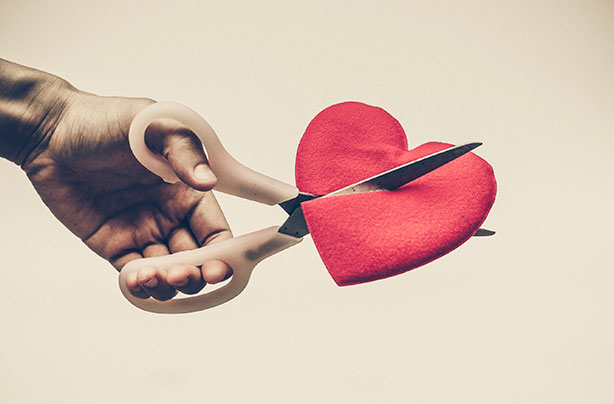 Heartbreak, break up, split, divorce