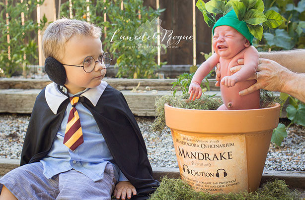 Harry Potter baby photoshoot