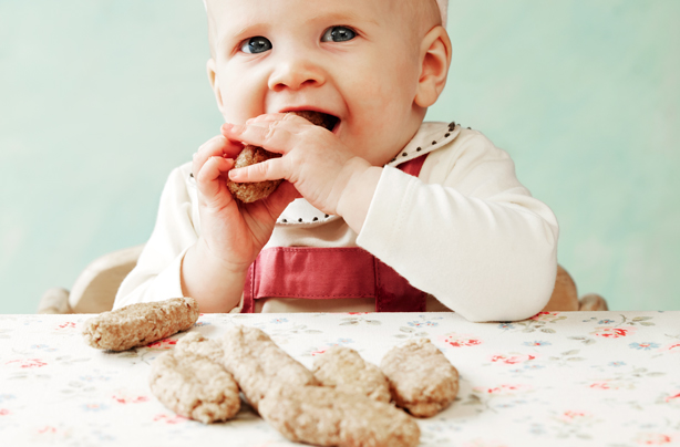 Banana teething rusks