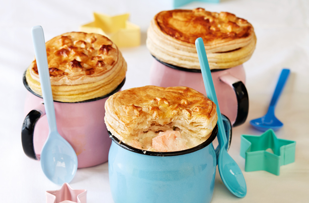 Fish pies in a mug