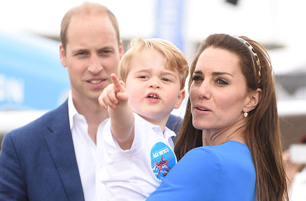 Kate Middleton, Prince William and Prince George