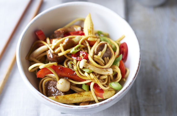 Stick pork stir-fry