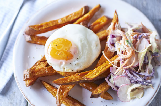 Summer egg and chips