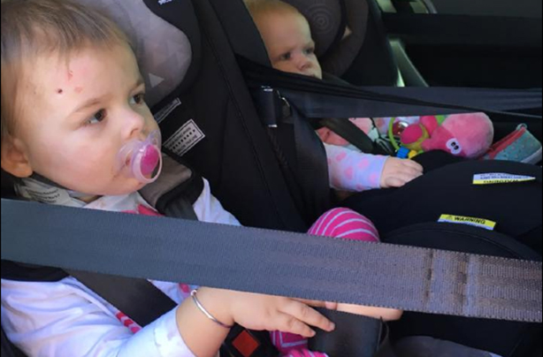 car seat danger accident front