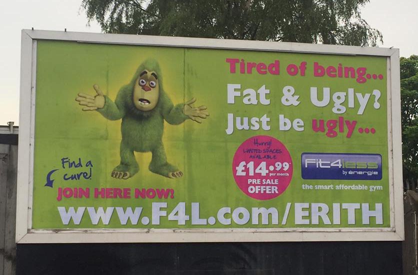 offensive gym poster fit4less