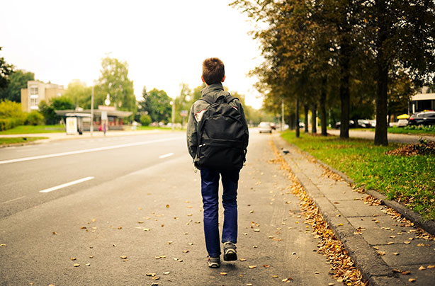 Walking to school