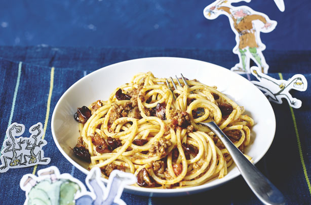 The Twit's worm spaghetti