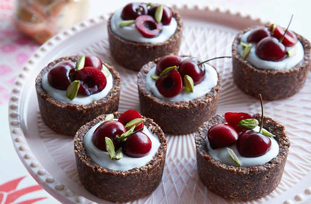 Fearne Cotton mini coconut and cherry tarts