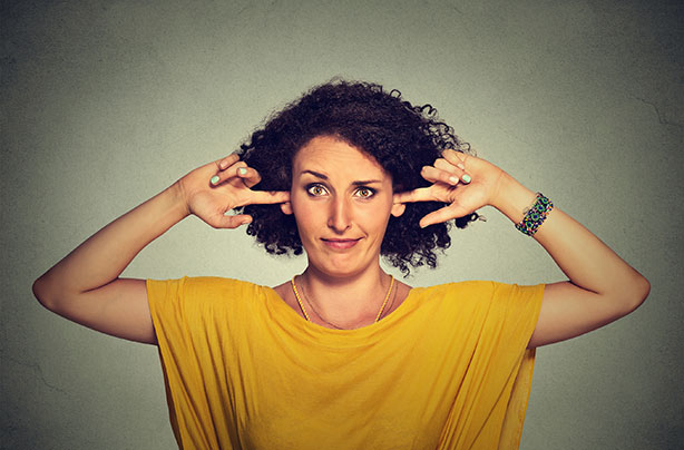 Woman annoyed, not listening, stay at home mum