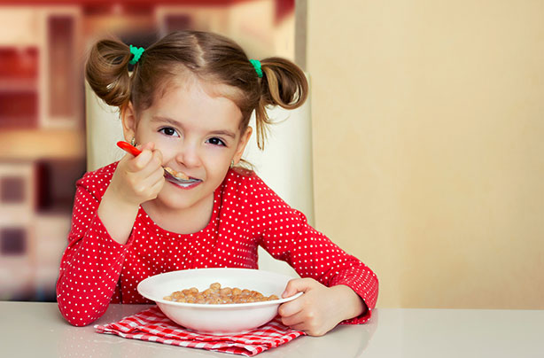 Girl diet eating