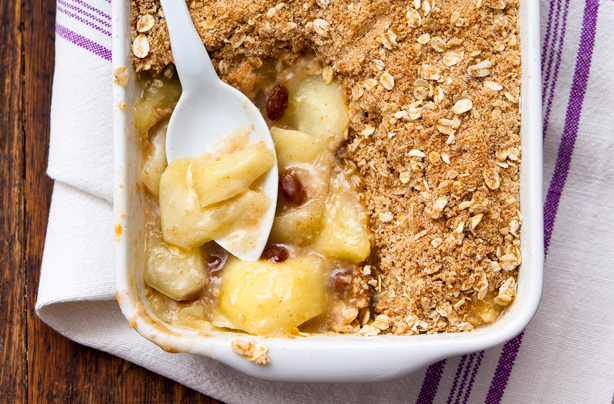 Apple, elderflower and cinnamon crumble Apple, elderflower and cinnamon crumble