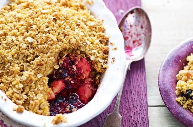 Gluten-free blueberry and apple crumble Gluten-free blueberry and apple crumble
