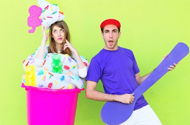 Frozen yogurt Halloween costume